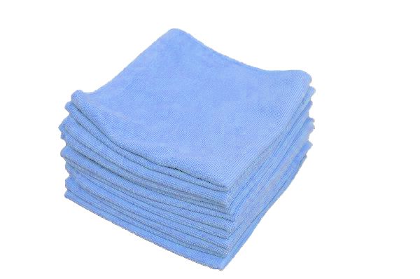 Premium Wholesale Light Blue Microfiber Towels
